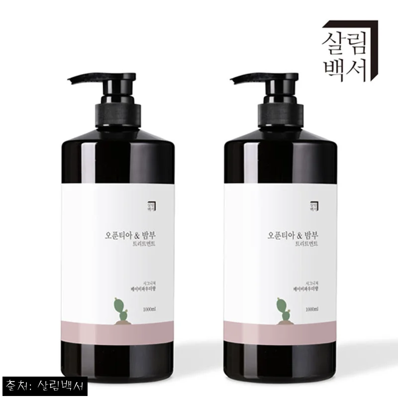 1+1 살림백서 오푼티아 헤어 트리트먼트 1000ml, 대용량 헤어팩 찾는다면 체크할 이슈템