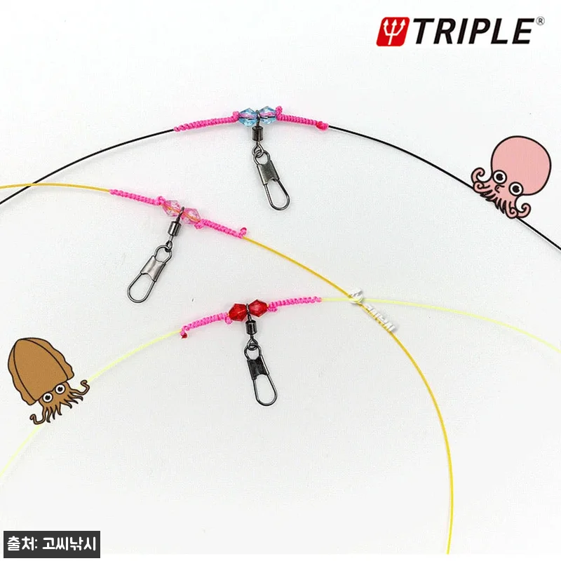 트리플 원터치 단차조절 주꾸미채비 갑오징어 채비 3색, 무료배송 2,700원 구매 전 체크 후기 9 트리플 원터치 단차조절 주꾸미채비 갑 관련 이미지 1