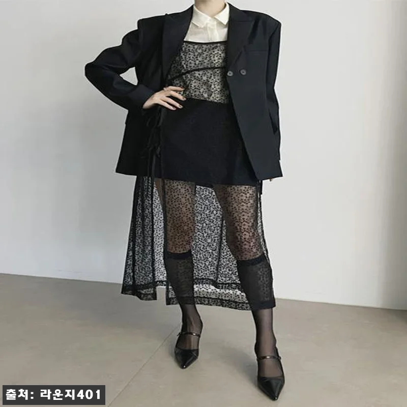 [코디세트] 리나&레이스 원피스 셋업 관련 이미지 1