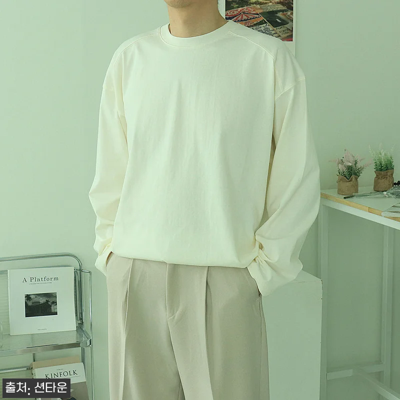 남자긴팔티 레이어드 이너 티셔츠 쭉티, 10컬러 데일리 오버핏으로 눈여겨본 이유 12 남자긴팔티 레이어드 이너 티셔츠 쭉티 관련 이미지 1