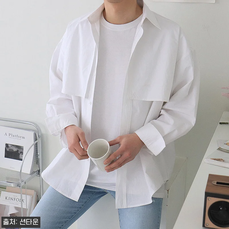 남자셔츠 오버핏셔츠 트렌치 셔켓 남자남방, 봄부터 가을까지 활용도 높은 포인트 셔츠 체크 7 남자셔츠 오버핏셔츠 트렌치 셔켓 남자 관련 이미지 1