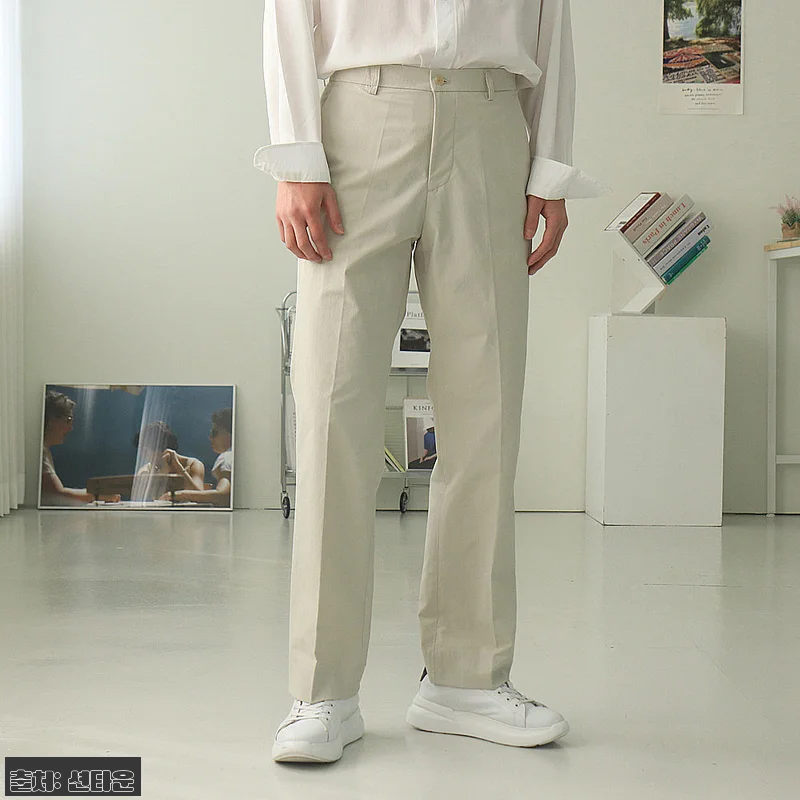 남자와이드팬츠 나일론바지 밴딩 팬츠, 36,000원 무료배송으로 보는 데일리룩 체크 포인트 6 남자와이드팬츠 나일론바지 밴딩 팬츠, 관련 이미지 1