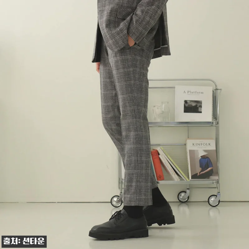 남자슬랙스 링클프리 정장바지 밴딩 남 관련 이미지 1