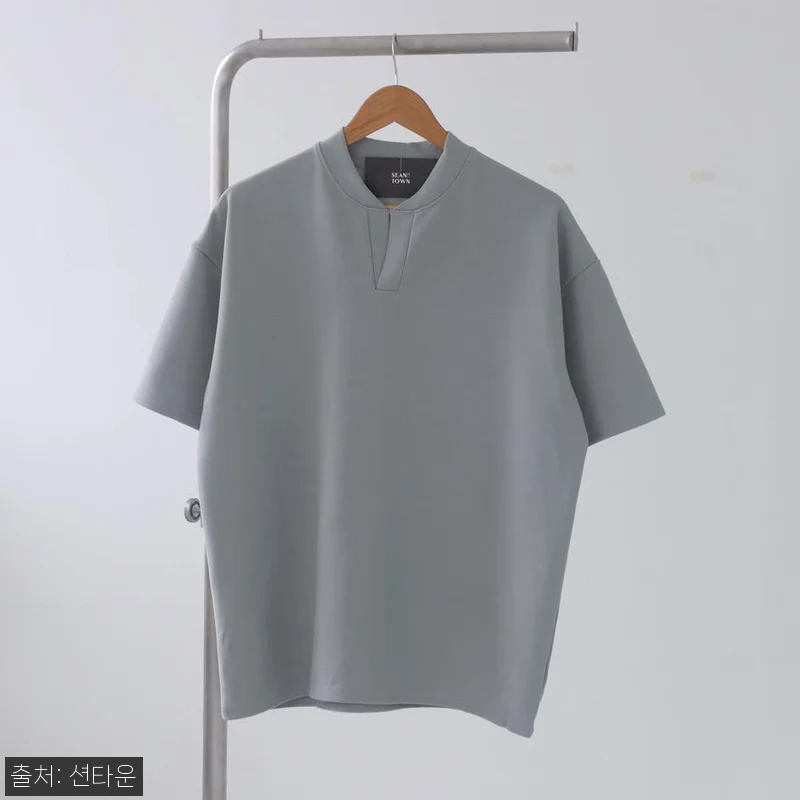 1+1 남자반팔티 차이나카라 오버핏 헨리넥반팔, 여름 데일리룩으로 눈여겨볼 이슈템 8 1+1 남자반팔티 차이나카라 오버핏 관련 이미지 1
