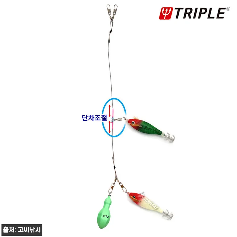 트리플 원터치 단차조절 주꾸미채비 갑오징어 채비 3색, 무료배송 2,700원 구매 전 체크 후기 10 트리플 원터치 단차조절 주꾸미채비 갑 관련 이미지 2