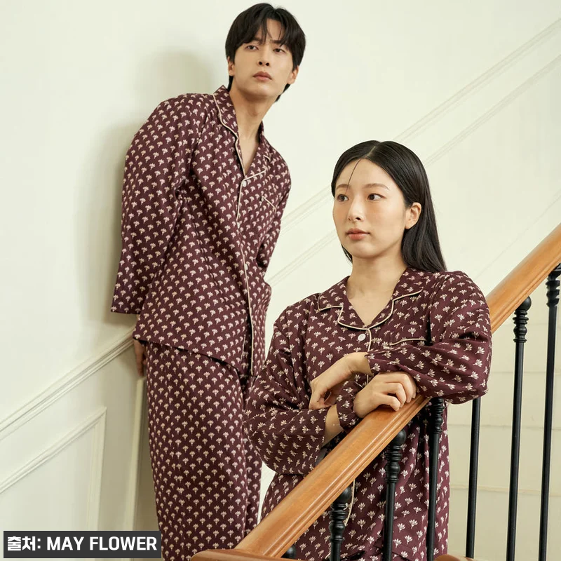 로투스 긴팔 주자 순면 빅사이즈 커플 잠옷 파자마 세트, 선물까지 챙기기 좋은 구매 전 후기 10 로투스 긴팔 주자 순면 빅사이즈 커플 관련 이미지 2