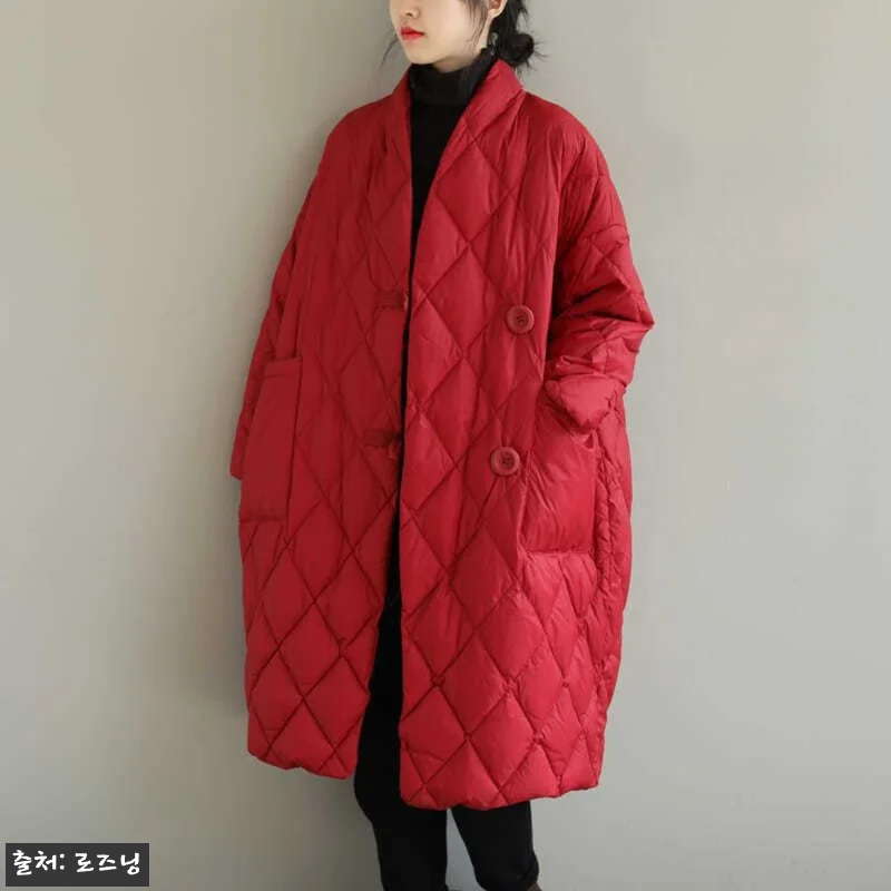 경량 깔깔이 롱패딩 다이아몬드 누빔, 3만원대 겨울 아우터로 눈여겨볼 이유 9 경량 깔깔이 롱패딩 다이아몬드 누빔, 관련 이미지 2