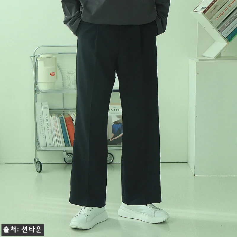 남자와이드슬랙스 링클프리 통큰바지,  관련 이미지 2