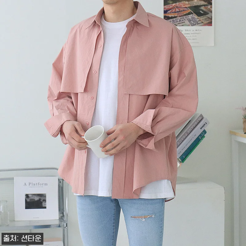 남자셔츠 오버핏셔츠 트렌치 셔켓 남자남방, 봄부터 가을까지 활용도 높은 포인트 셔츠 체크 8 남자셔츠 오버핏셔츠 트렌치 셔켓 남자 관련 이미지 2