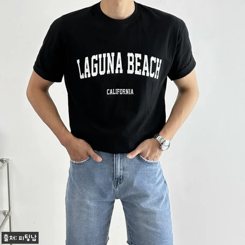 남자 비치 머슬핏 슬림핏 여름 나염 레터링 면 반팔티, 1만원대 여름 데일리룩 이슈템 체크 14 남자 비치 머슬핏 슬림핏 여름 나염 관련 이미지 2