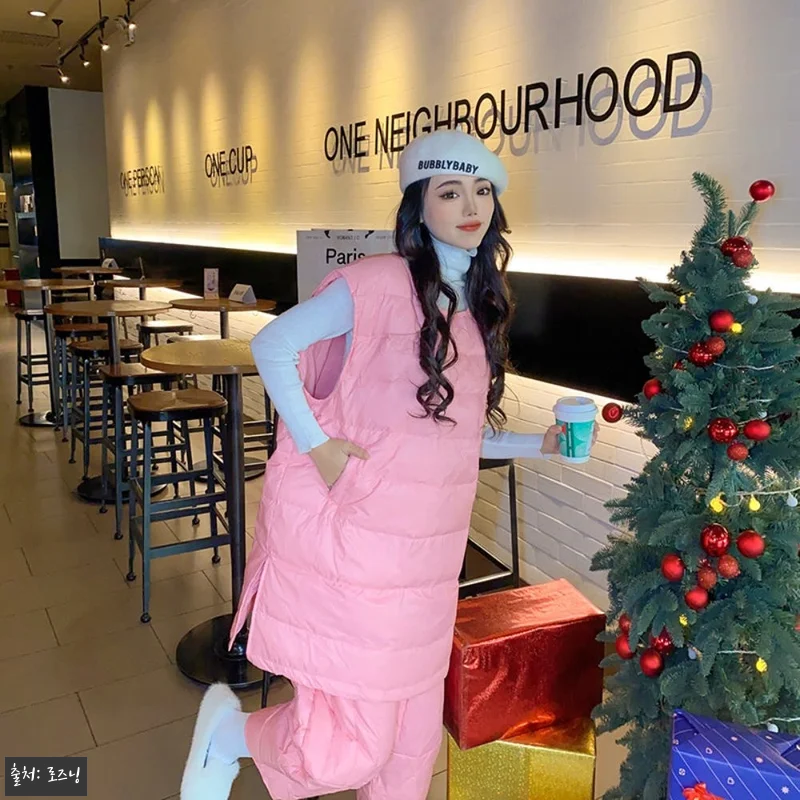 오리털 조끼 풀오버 힙커버 패딩 셋업, 겨울 레이어드 코디 찾는다면 체크할 이슈템 10 오리털 조끼 풀오버 힙커버 패딩 셋업 관련 이미지 3