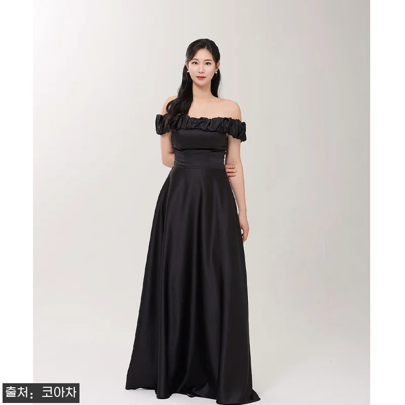 인챈팅 블랙 유색 예식 2부드레스 대 관련 이미지 3