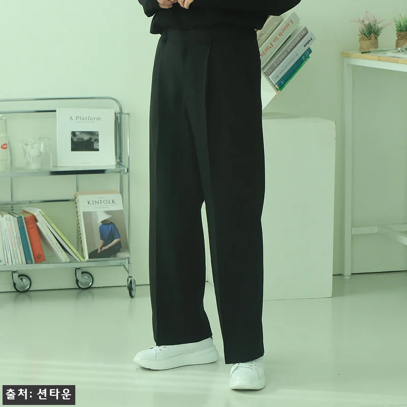남자와이드슬랙스 링클프리 통큰바지,  관련 이미지 3