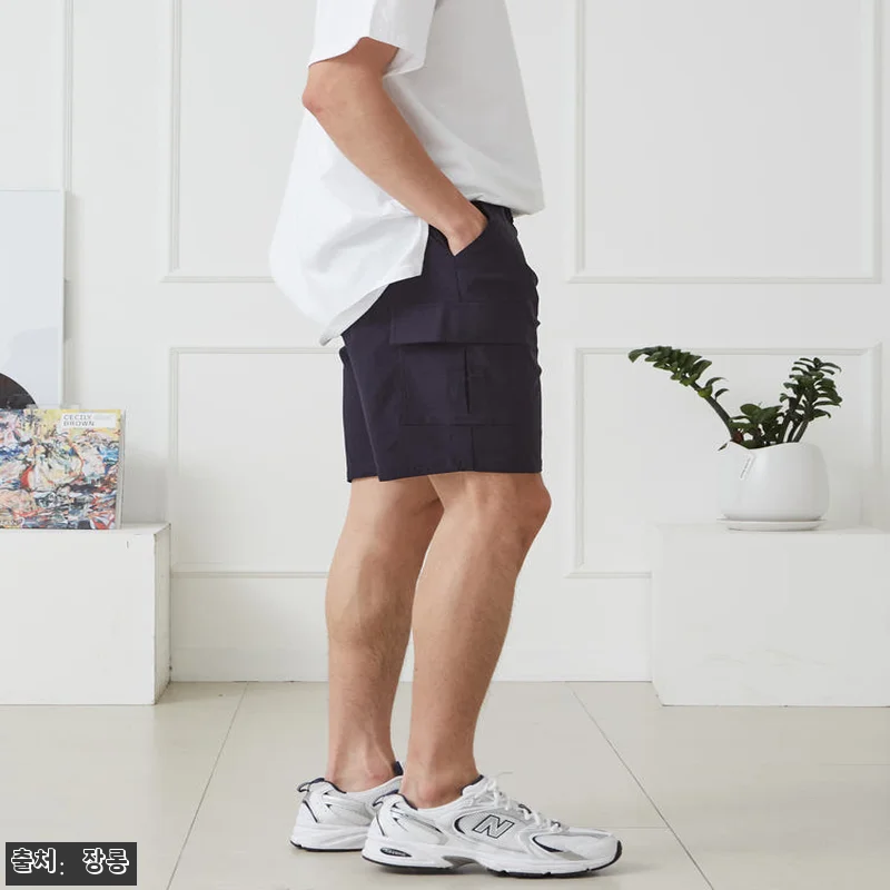 남자 반바지 카고 스판 밴딩 빅사이즈 관련 이미지 3