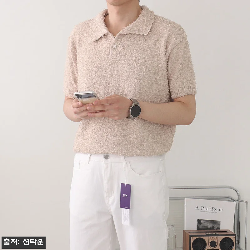 남자반팔티 헨리넥 카라 구김없는 머슬핏반팔, 여름 데일리룩에 포인트 되는 42,000원 이슈템 9 남자반팔티 헨리넥 카라 구김없는 머슬 관련 이미지 3
