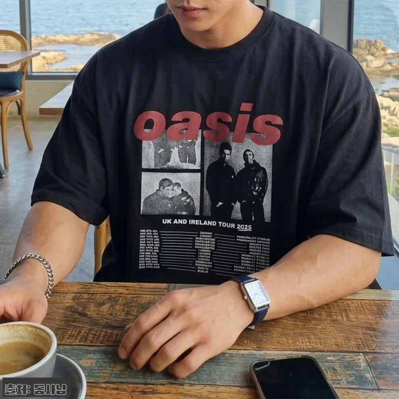 고밀도 오버핏 oasis 반팔티셔츠 D092, 여름 그래픽 티셔츠로 눈여겨볼 이유 14 고밀도 오버핏 oasis 반팔티셔츠 관련 이미지 3