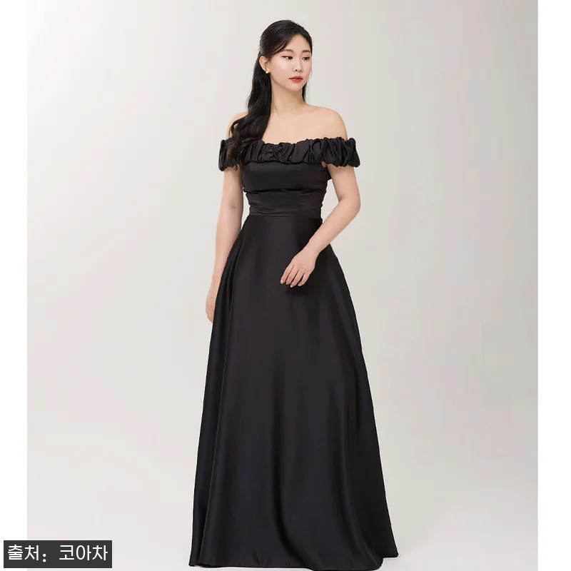 인챈팅 블랙 유색 예식 2부드레스 대 관련 이미지 4