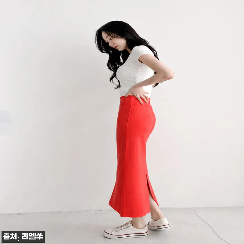 하이웨스트 뒷트임 스판 밴딩 H라인 롱 스커트, 3만원대 무료배송으로 눈여겨볼 이슈템 15 하이웨스트 뒷트임 스판 밴딩 H라인 관련 이미지 4