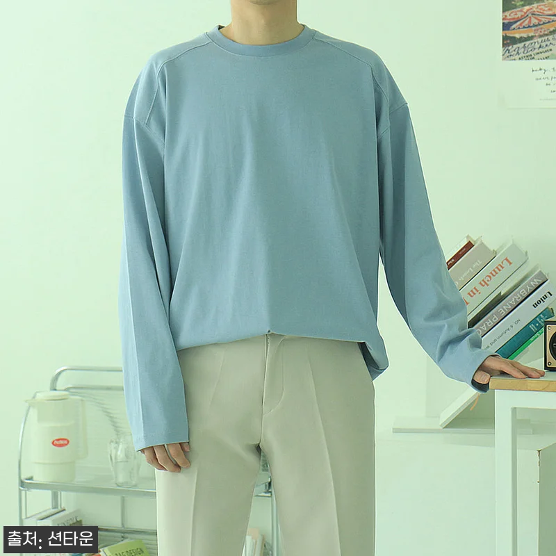 남자긴팔티 레이어드 이너 티셔츠 쭉티, 10컬러 데일리 오버핏으로 눈여겨본 이유 15 남자긴팔티 레이어드 이너 티셔츠 쭉티 관련 이미지 4
