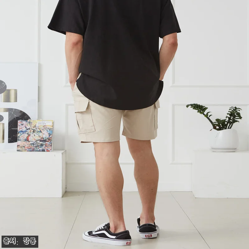 남자 반바지 카고 스판 밴딩 빅사이즈 관련 이미지 4