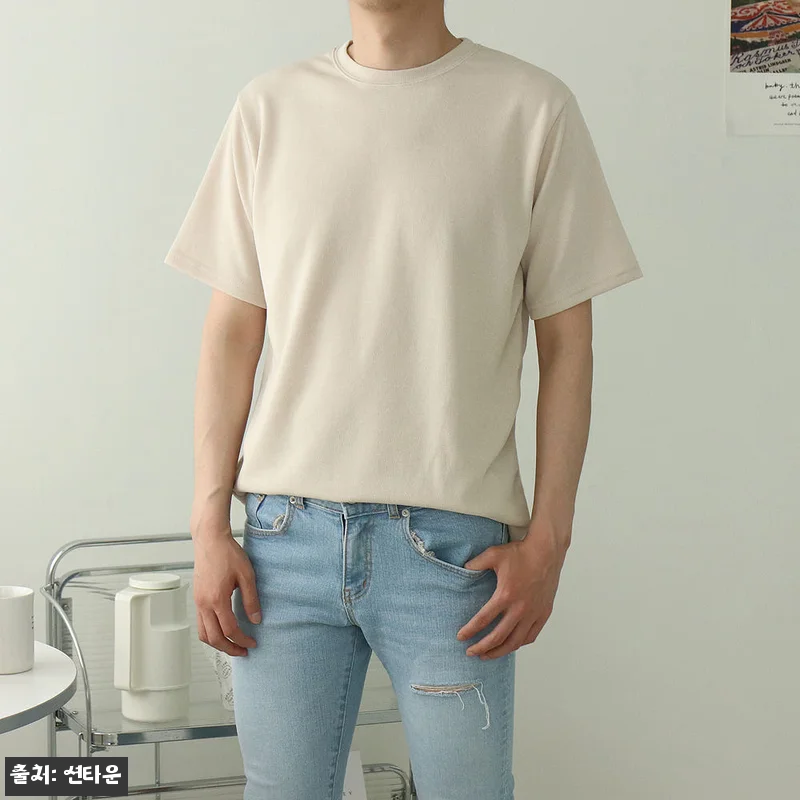 남자반팔티 빅사이즈 이너 머슬핏 반팔 관련 이미지 4