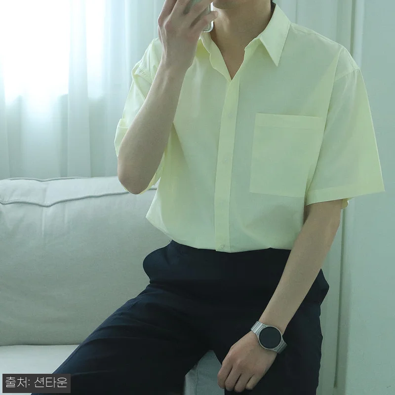남자반팔셔츠 여름 오버핏 린넨남방 남자셔츠, 여름 데일리룩으로 눈여겨볼 이슈템 10 남자반팔셔츠 여름 오버핏 린넨남방 남 관련 이미지 4