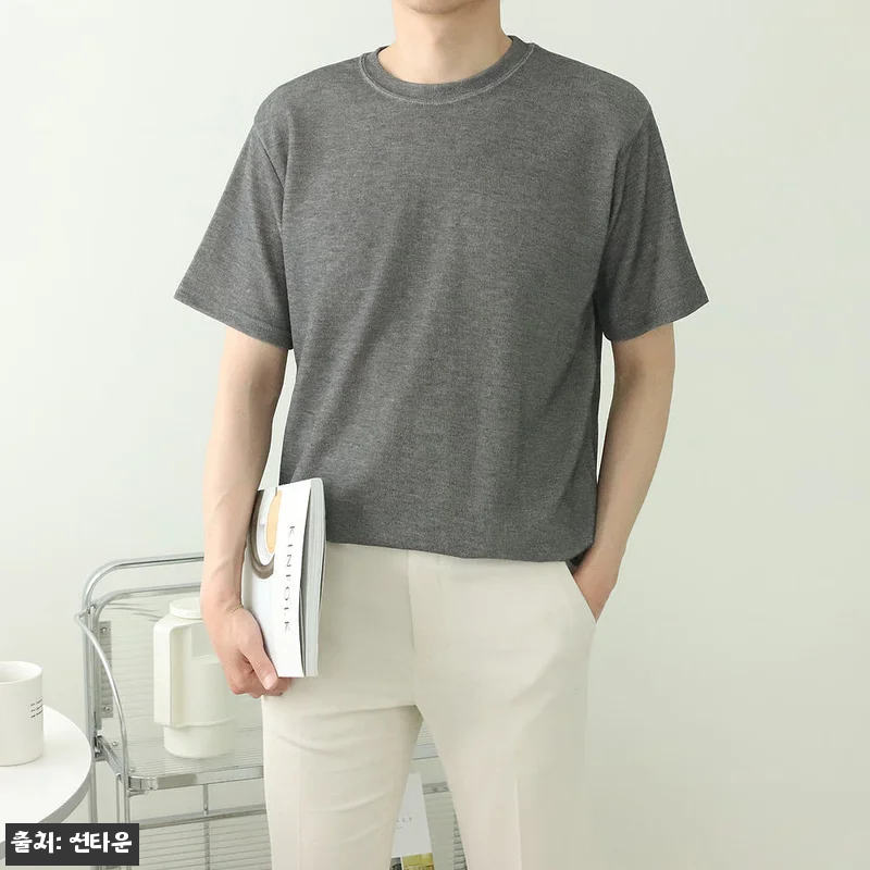 남자반팔티 빅사이즈 이너 머슬핏 반팔 관련 이미지 5