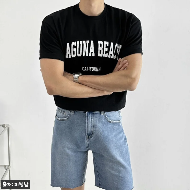 남자 비치 머슬핏 슬림핏 여름 나염 레터링 면 반팔티, 1만원대 여름 데일리룩 이슈템 체크 17 남자 비치 머슬핏 슬림핏 여름 나염 관련 이미지 5