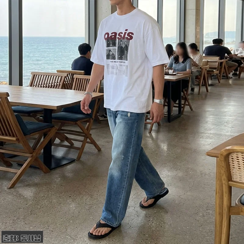 고밀도 오버핏 oasis 반팔티셔츠 D092, 여름 그래픽 티셔츠로 눈여겨볼 이유 16 고밀도 오버핏 oasis 반팔티셔츠 관련 이미지 5