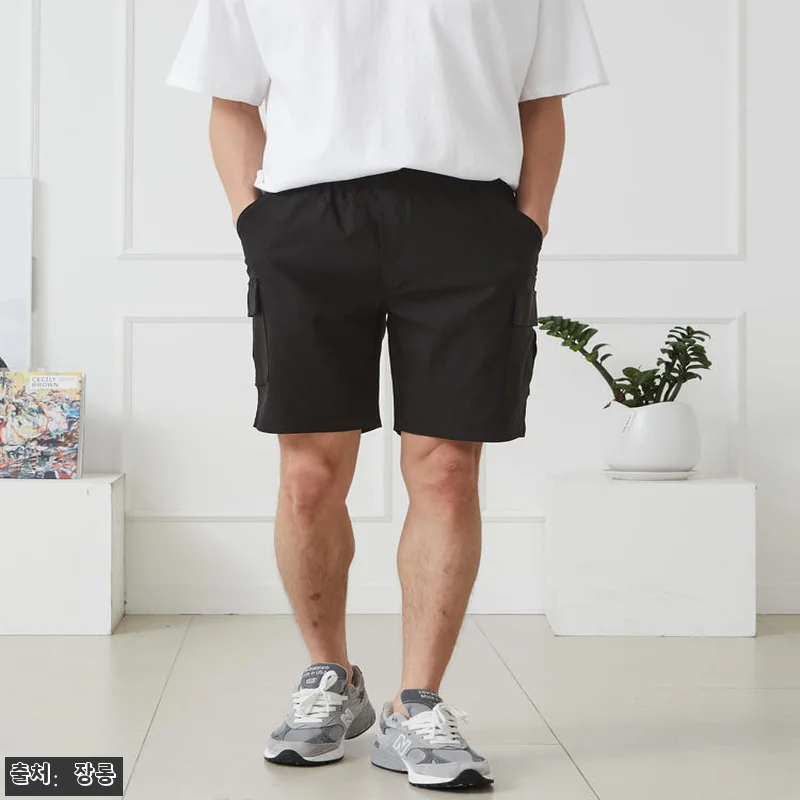 남자 반바지 카고 스판 밴딩 빅사이즈 관련 이미지 6
