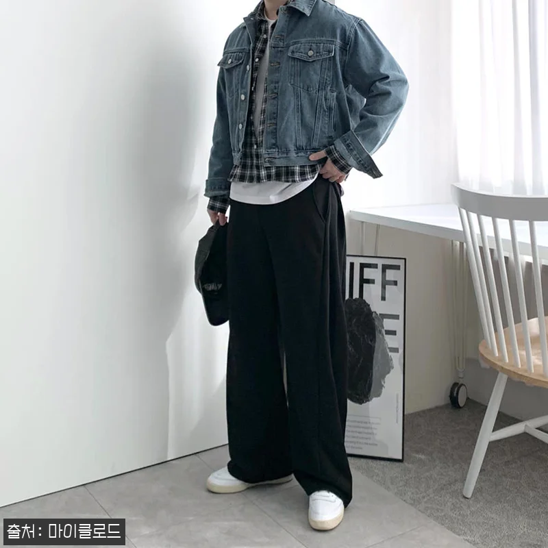 1+1 사이드 핀턱 스웻 와이드 커브 관련 이미지 6