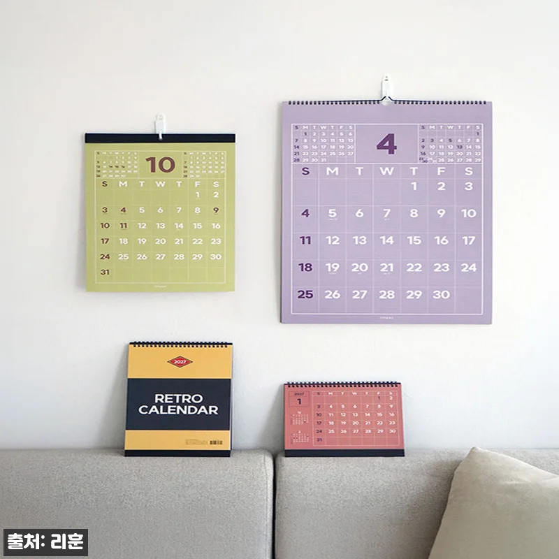 2027 리훈 레트로 벽달력 A2 찐후기, 큰 글씨와 넉넉한 메모칸 찾았다면 주목 19 2027 리훈 레트로 벽달력 A2 찐 관련 이미지 7