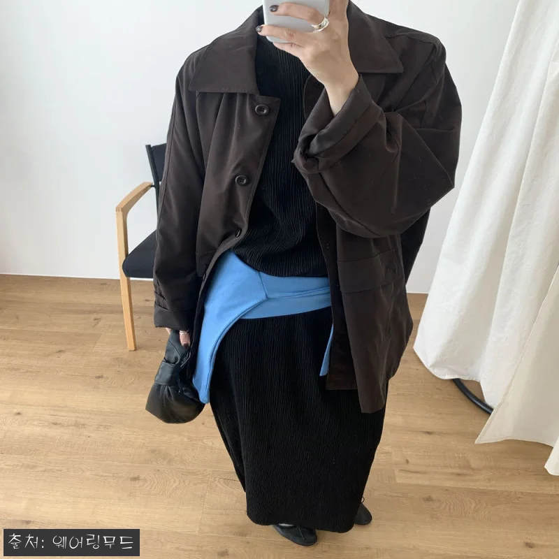 당일발송 어토프 플리츠 스커트, 블랙·아이보리 2컬러로 분위기 더하는 롱스커트 20 당일발송 어토프 플리츠 스커트, 블랙 관련 이미지 9