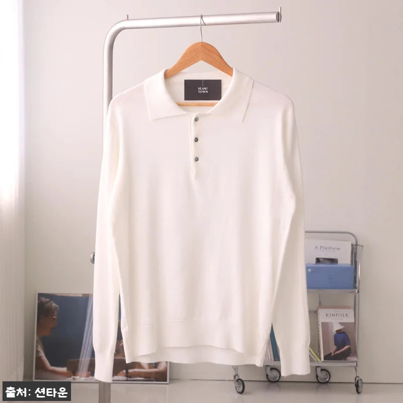 남자니트 루즈핏 헨리넥 카라 남자캐시 관련 이미지 9