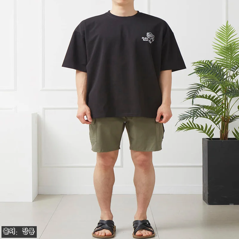 남자 반바지 카고 스판 밴딩 빅사이즈 관련 이미지 10