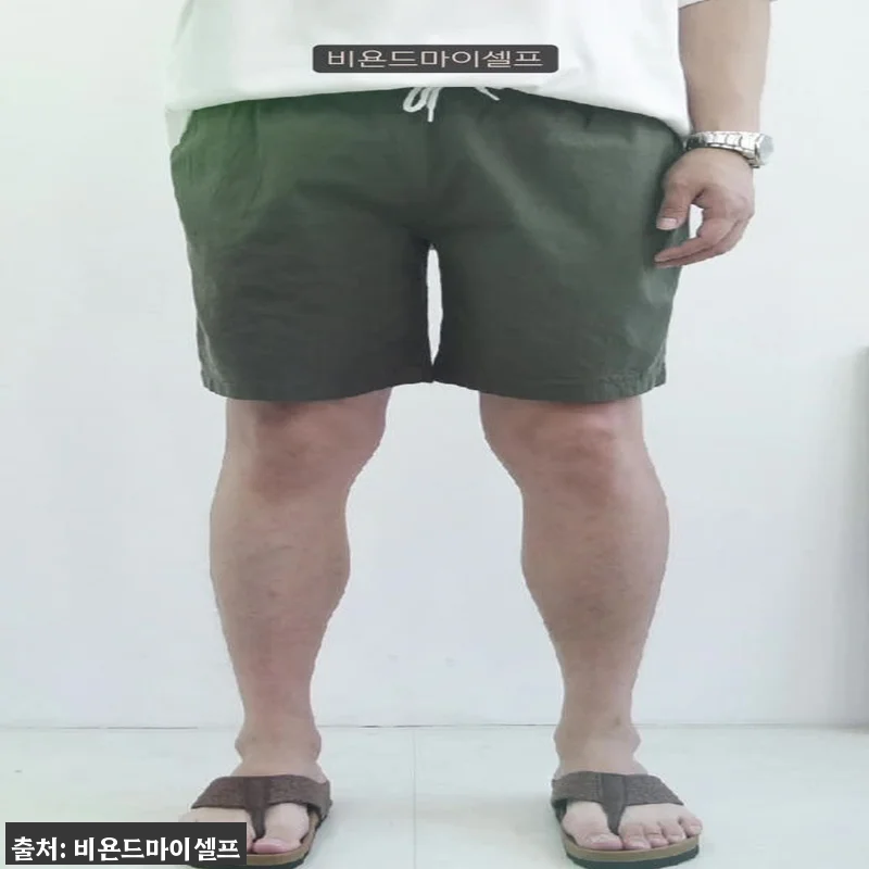 4XL까지 빅사이즈 남자 워셔블 스판 린넨 밴딩 반바지, 여름 코디용으로 가격부터 눈에 들어온 이슈템 22 4XL까지 빅사이즈 남자 워셔블 스판 관련 이미지 10