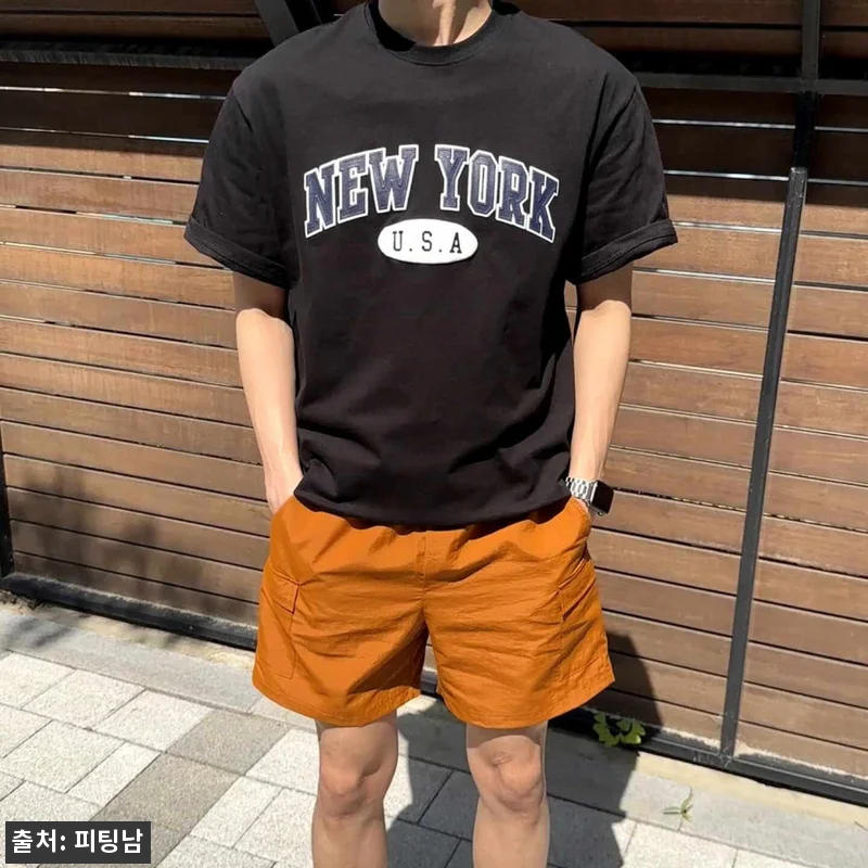 남자 엘스터 오버핏 여름 자수 레터링 관련 이미지 10