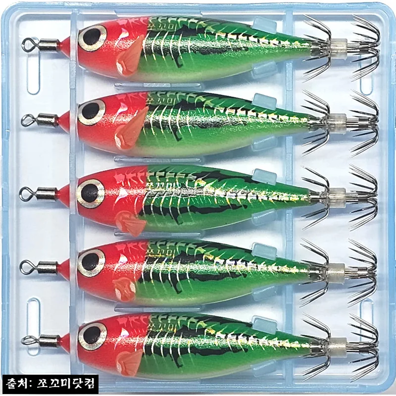 씨넥스 쪼꼬미500 J502 네츄럴 수박 세트, 쭈꾸미&middot;갑오징어 에기 기본색으로 눈여겨본 후기