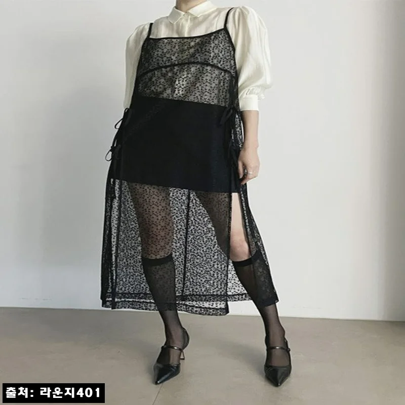 [코디세트] 리나&레이스 원피스 셋업 찐후기, 레이스 한 끗으로 완성하는 발레코어 데일리룩
