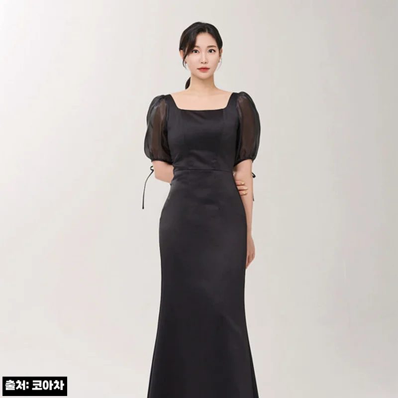 로실리 블랙 머메이드 이브드레스 대여, 3만 원대에 특별한 날 분위기 살리는 이슈템