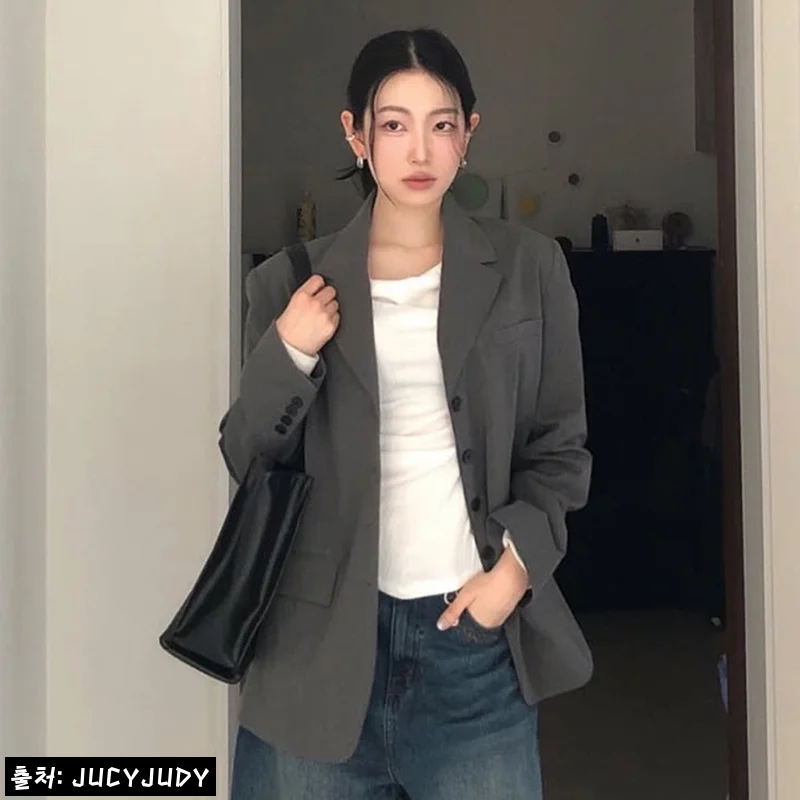 쥬시쥬디 벨티드테일러드자켓 J1JK121D, 오버핏 재킷 찾았다면 눈여겨볼 후기