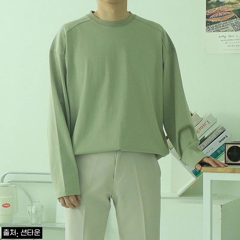 Home 49 남자긴팔티 레이어드 이너 티셔츠 쭉티, 10컬러 데일리 오버핏으로 눈여겨본 이유