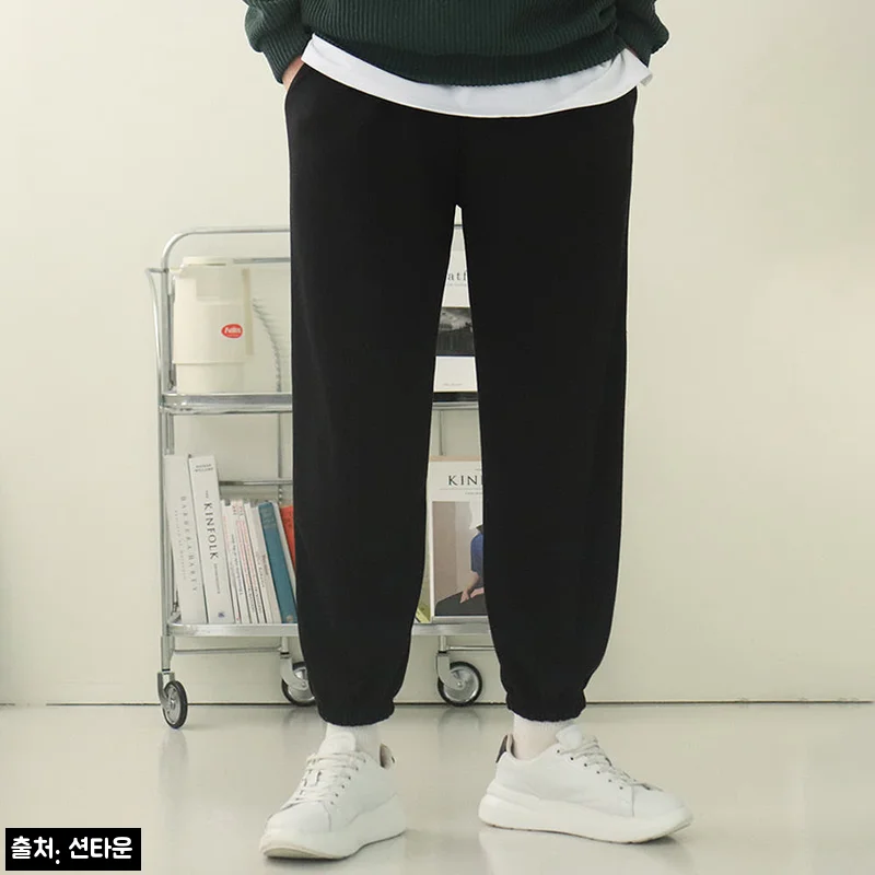 1+1 남자조거팬츠 트레이닝 밴딩 남자면바지, 데일리룩으로 눈여겨볼 만한 구성
