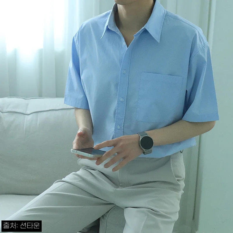 남자반팔셔츠 여름 오버핏 린넨남방 남자셔츠, 여름 데일리룩으로 눈여겨볼 이슈템