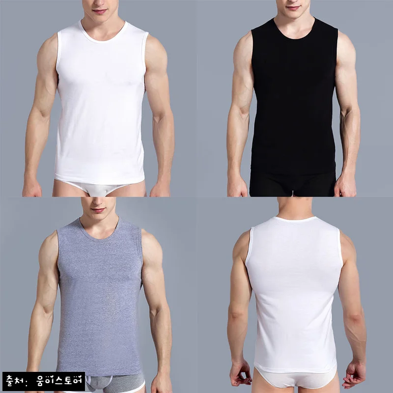 L-3XL 남성 나시 티셔츠, 3,800원에 확인한 여름 기본 민소매 구매 포인트