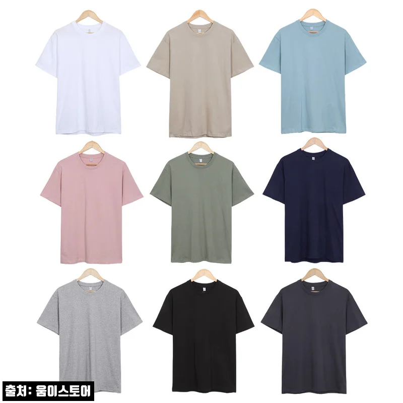 M-3XL 반팔 티셔츠 기본 무지 라운드 넥 티, 봄·여름 데일리용으로 구매 전 체크한 찐 정보
