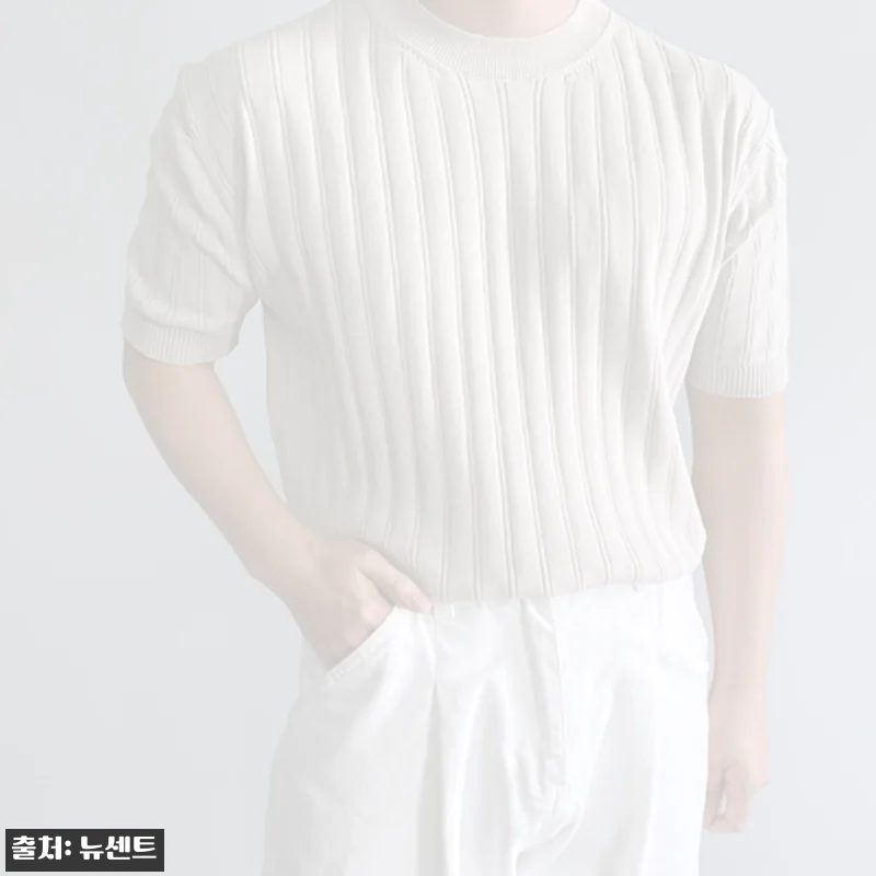 머슬핏반팔니트 남자반팔니트 워셔블, 여름 코디에 단정함 더하는 이슈템 체크