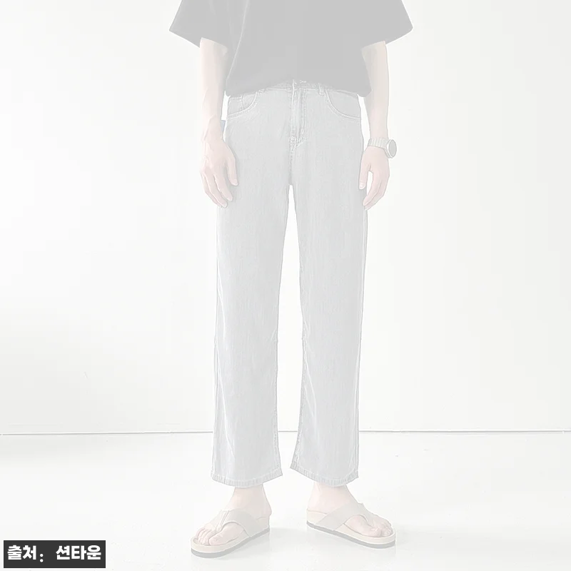 1+1 남자여름청바지 밴딩 남자냉장고바지 와이드팬츠, 여름 데일리룩으로 눈여겨볼 쿨링 팬츠