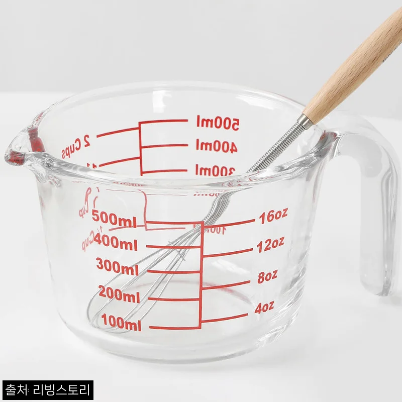 네오플램 내열유리 계량컵 눈금 비이커 500ml, 5,900원 무료배송으로 만나는 실속 주방템