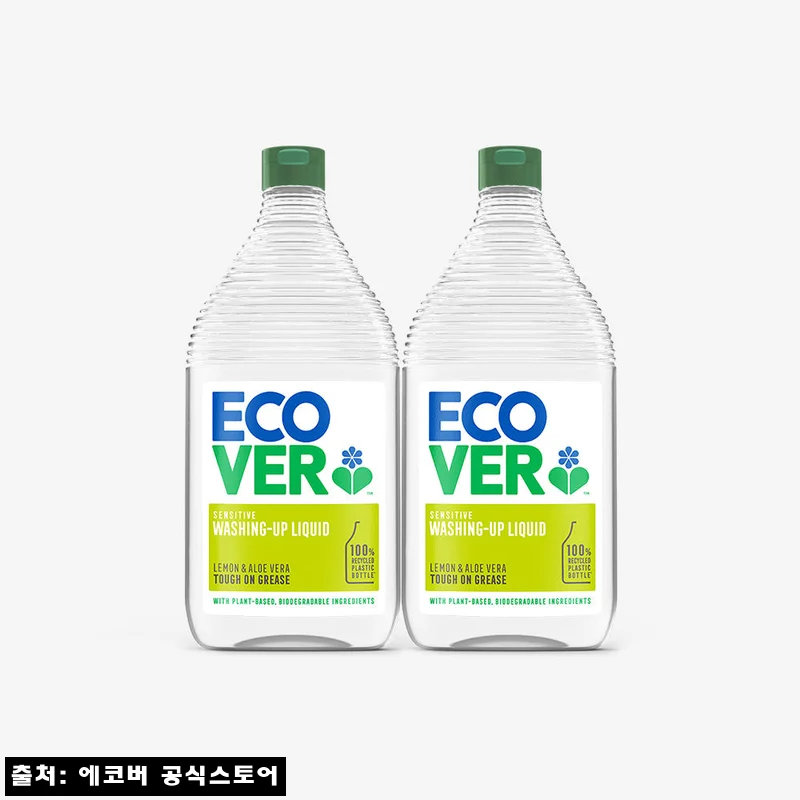 에코버 주방세제 레몬 알로에 950ml 2개, 공식스토어 40% 할인 구매 전 체크 후기